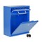 Adiroffice Medium Steel Drop Box Wall-Mount Locking Mailbox, Blue ADI631-05-BLU-MK - alternate 3